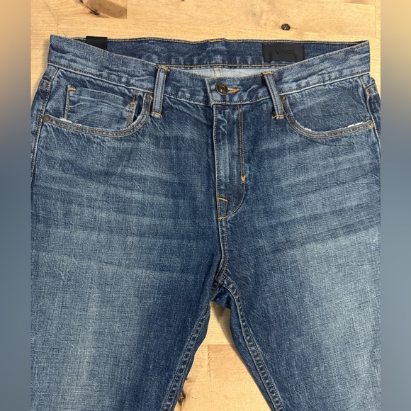 Vince Blue Straight Jeans with raw hem - Picture 4 of 10